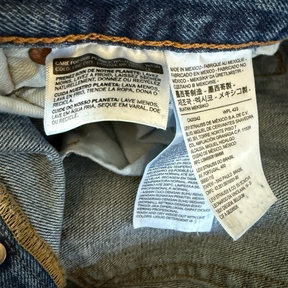 Jeans Levi’s 505 button fly jeans Straight Fit 33 Medium Blue